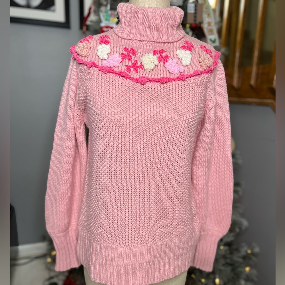 LoveShackFancy - Rhett Wool-Blend Turtleneck Sweater In Pink